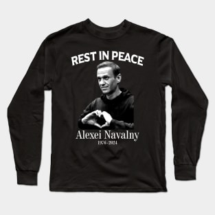 Free Navalny, Alexei Navalny Russian Politician, Rest In Peace, RIP NAVALNY 1976 - 2024 Long Sleeve T-Shirt